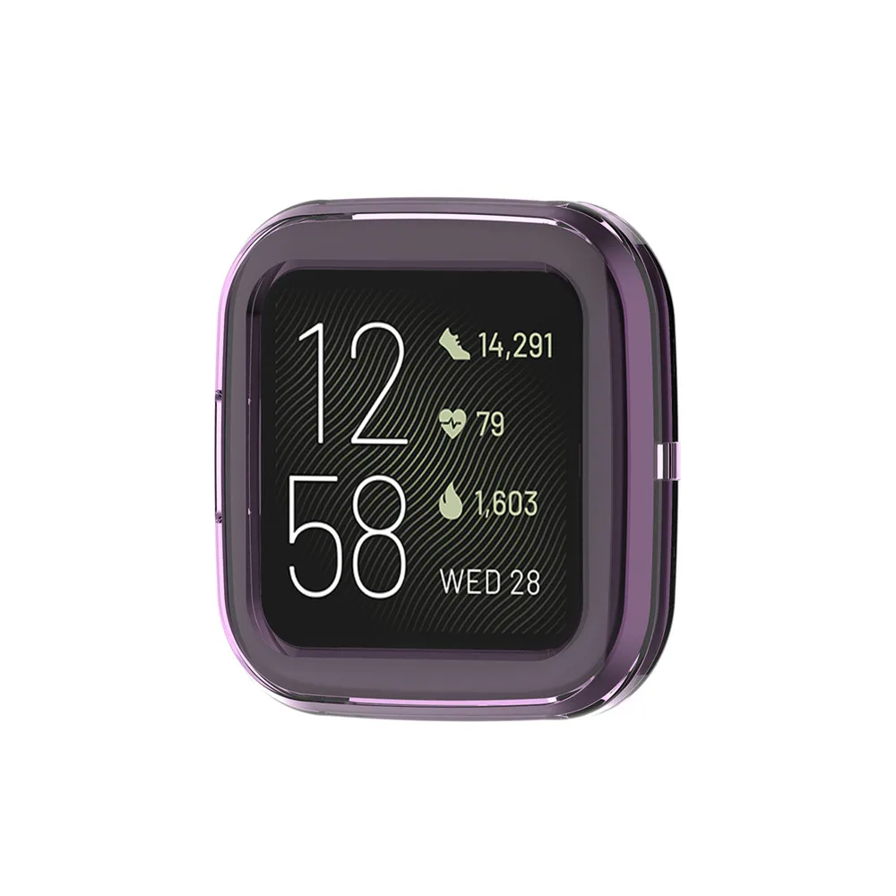 6 шт./компл. защитный чехол против царапин чехол для часов набор для Fitbit Versa2 Smartwatch циферблат прозрачный чехол Крышка Аксессуары