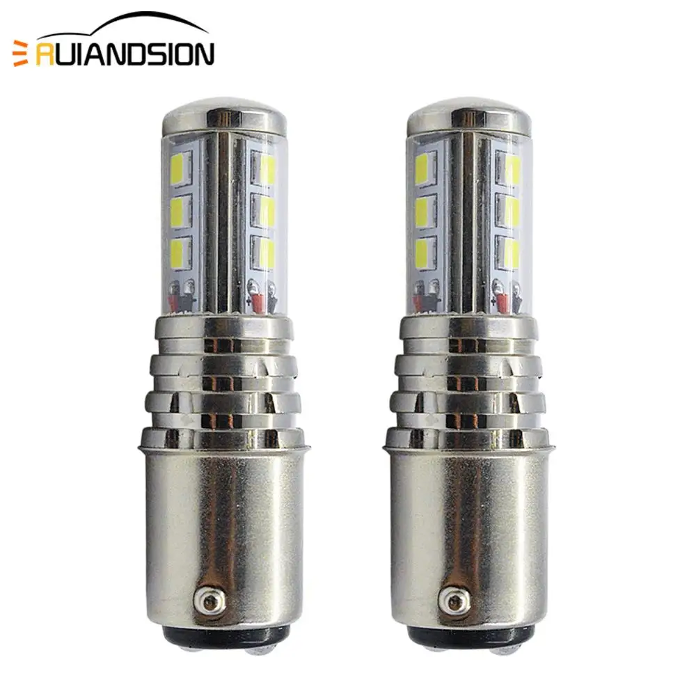 

0.65A P21W LED Canbus 1156 BA15S BAY15D 3030 LED Bulb 1157 P21/5W R5W Car Lights White No-polar 10-30V Brake Reverse Lamp DRL