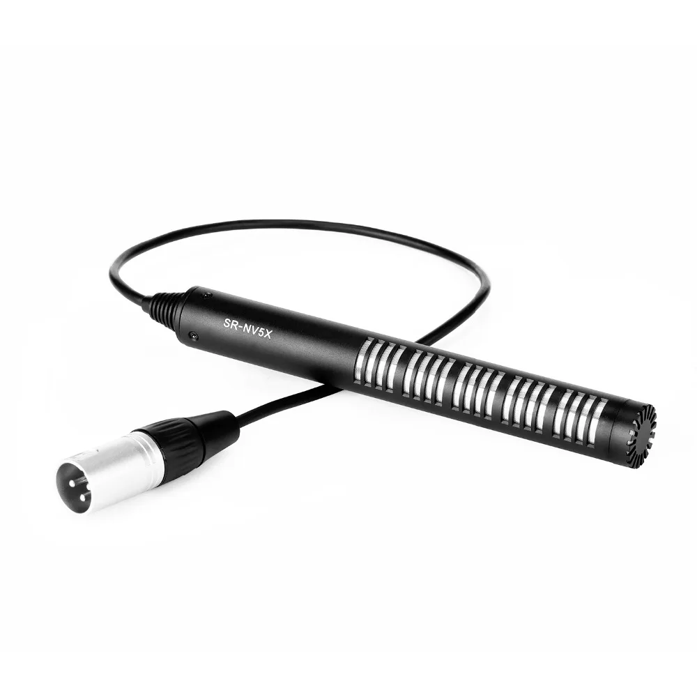 Saramonic 6," Pro направленный микрофон-пушка со встроенным кабелем XLR и пушистым ветровым стеклом(SR-NV5X