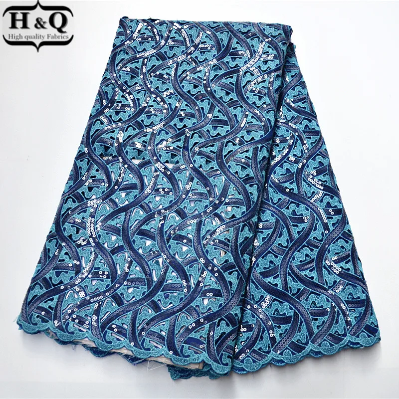 

New Arrived African Lace Fabric 2020 High Quality Nigeria Organza Lace Fabric 5 Yards With Sequins For Nigerian Party PS7724-00