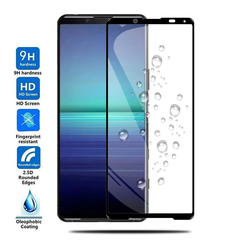 2個強化ガラスソニーのxperia 5 Iiスクリーンプロテクター超クリアflim耐衝撃フルカバレッジ保護ガラスxperia5 Phone Screen Protectors Aliexpress