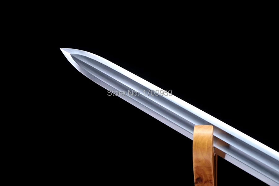 Tradition Handmade Chinese KungFu Dao Sword Double Groove High Manganese Steel Blade Sharp WuShu Han Jian Battle Saber