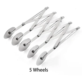 

New Multifunction Cutter Dough Divider Side Pasta Knife Flexible Roller Blade Pizza Pastry Peeler Stainless Steel Bakeware Tools