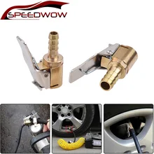 SPEEDWOW 1 stücke Auto Luftpumpe Futter Clip Auto Lkw Reifen Reifen Inflator Ventil Stecker Auto Zubehör 6mm 8mm Clamp Hohe Qualität