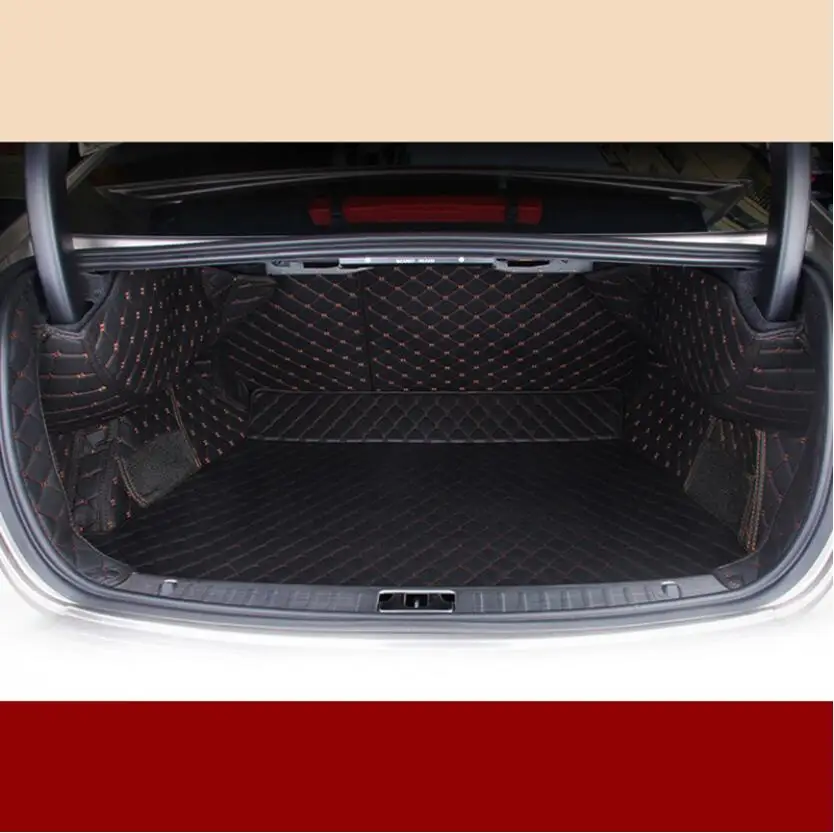 for volvo S60 leather car trunk mat 2010 2011 2012 2013 2014 2015 2016 2017 2018 cargo liner accessories rug carpet | Автомобили и