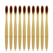 10 шт./лот DR. Идеальная мягкая щетина для взрослых Экологичная бамбуковая зубная щетка для ухода за полостью рта