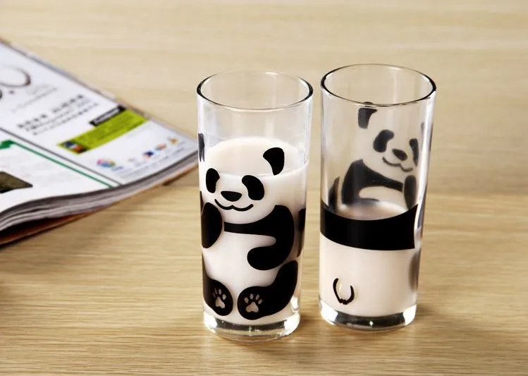 Cute Panda Creative Glass Drinking Cup