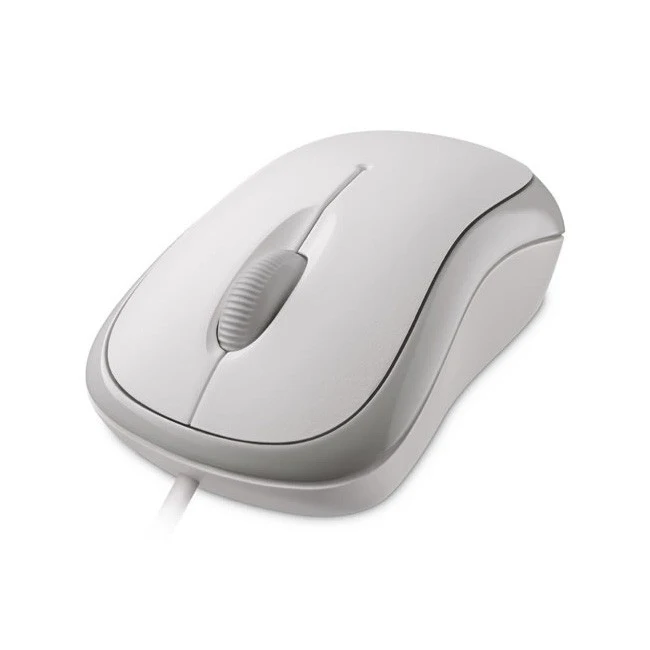 Мышь Microsoft Basic белый оптическая(1000dpi) USB(2but