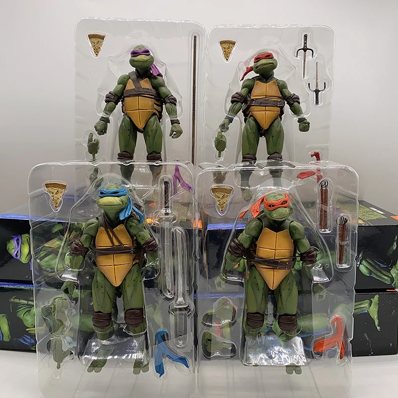 NECA Рафаэль Леонардо Микеланджело Донателло экшн-фигурка Шредер кран черепаха