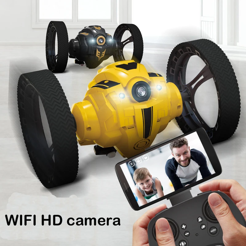 Радиоуправляемый прыгающий автомобиль с камерой 720P Wi Fi FPV светодиодсветодиодный
