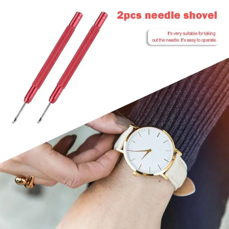 

2pcs Metal Precision Watch Hand Remover Pin Lever Replace Watchmakers Tool
