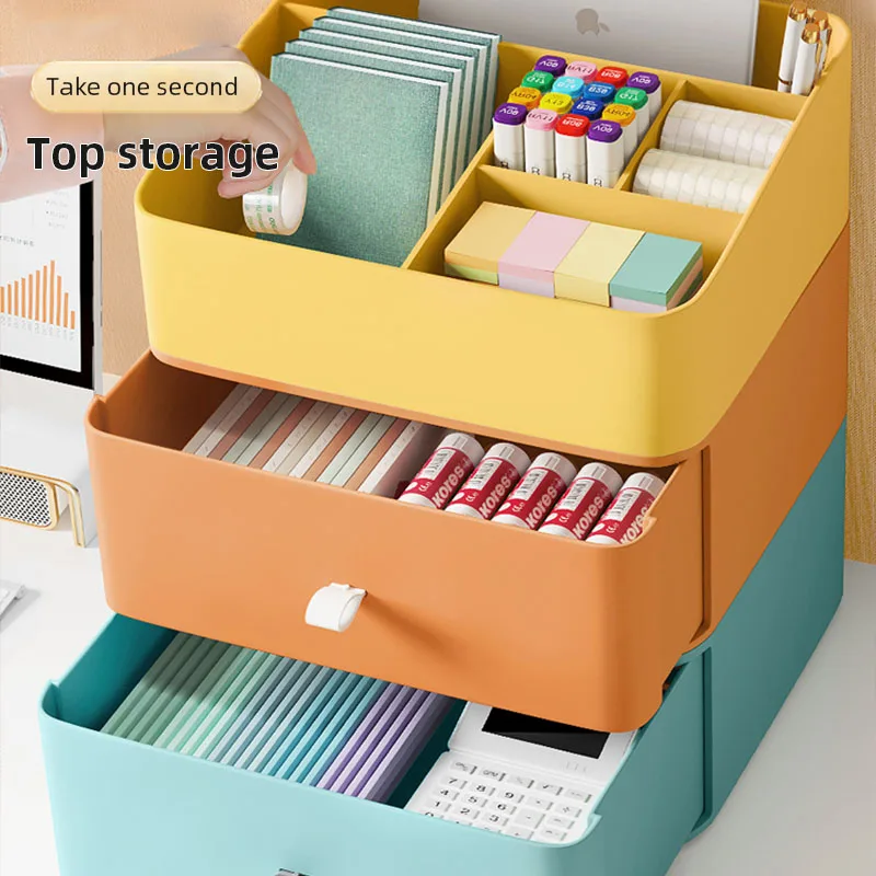 Joybos Desk Office Organizer Bins Storage Holder Desktop Pencil Pen  Sundries Stackable Plastic Storage Container School Supplies - AliExpress