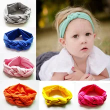 Разноцветная тканая Детская повязка для волос из чистого хлопка с крестиком для маленьких девочек, китайская повязка на голову с бантом, резинки для волос, детская фотосессия