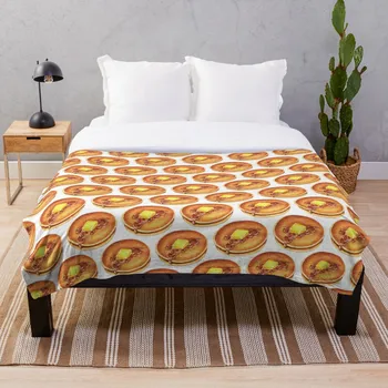 

Pancakes Pattern Blanket Wool Flannel Plush Blanket Bedspread For office Sherpa Blanket Couch Quilt Cover Travel