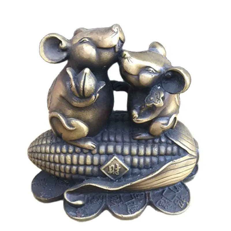 

Antique miscellaneous rat riding corn money rolling