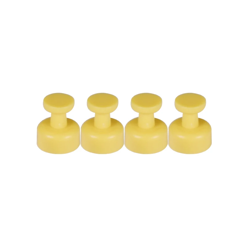 4 шт./лот цветные сильные магнитные Thumbtacks Pin неодимовая доска для заметок Шпилька-кегля магниты для дома и офиса наклейки для белой доски на холодильник - Цвет: yellow