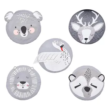 

Hot Baby Infant Play Mats Kids Round Crawling Carpet Floor For Baby Bedding Blanket Cotton Play Game Pad Mat For Children Play