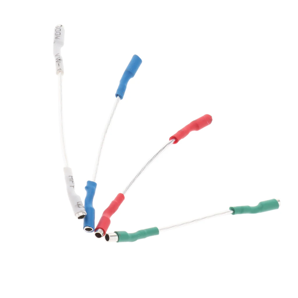 4 Pieces Premium Turntable Phonograph Lead Wires Stereo Cartridge Headshell Wires
