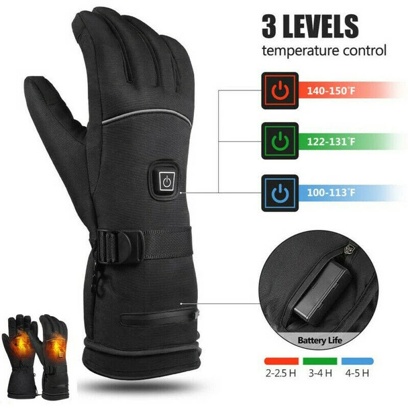 2pcs Winter Heated Gloves USB Warmer Electric Gloves Rechargeable Battery 2pcs Winter Heated Gloves USB Warmer Electric Gloves Rechargeable Battery