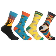 Забавные Женские носочки с милым рисунком из мультфильма Happy Painting Art женские японские хлопковые носки Harajuku Happy socks women