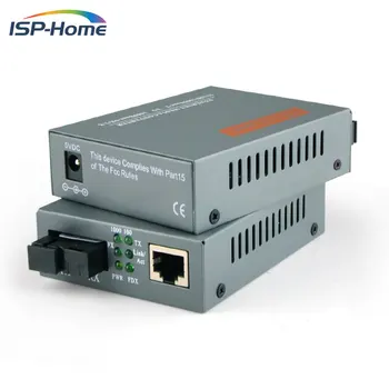 

1 Pair HTB-GS-03-20KM-AB Fiber Optical Media Converter 1000Mbps Single Mode Single Fiber SC Port 20KM with External Power Supply