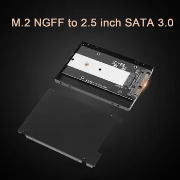 

7mm Thickness Metal B Key M.2 NGFF to SATA 3 Adapter Card M.2/NGFF SSD to 2.5inch SATA adaptor SSD case for 2280 2260 2242 M2
