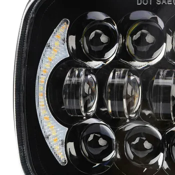 

Car LED Lights Auto Square Headlight White Waterproof High/low Beam Lamp