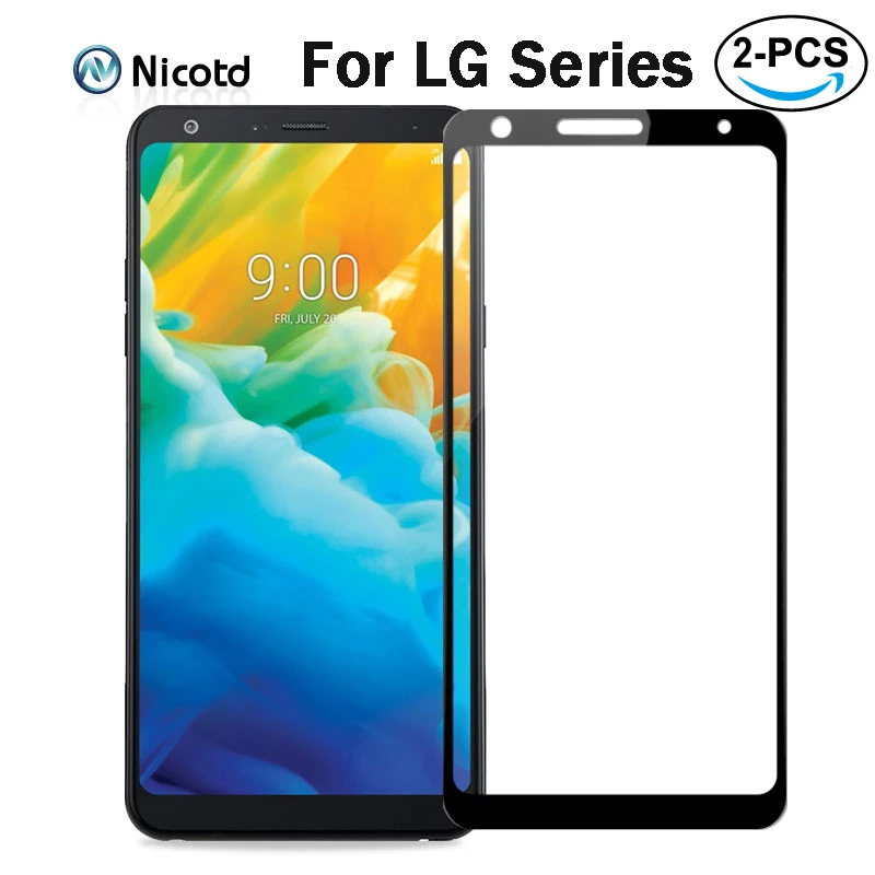 Защитное стекло для LG K40S Stylo 5 закаленное с полным покрытием V20 V30 V40 V50 G6 G8 G8S ThinQ 2