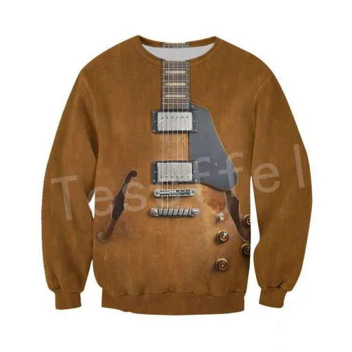 Tessffel музыка гитара красочные, бегом, для зала Harajuku повседневные забавные MensWomens в стиле "хип-хоп" 3dprint застежки-молнии/кофты/толстовки/куртка S-6