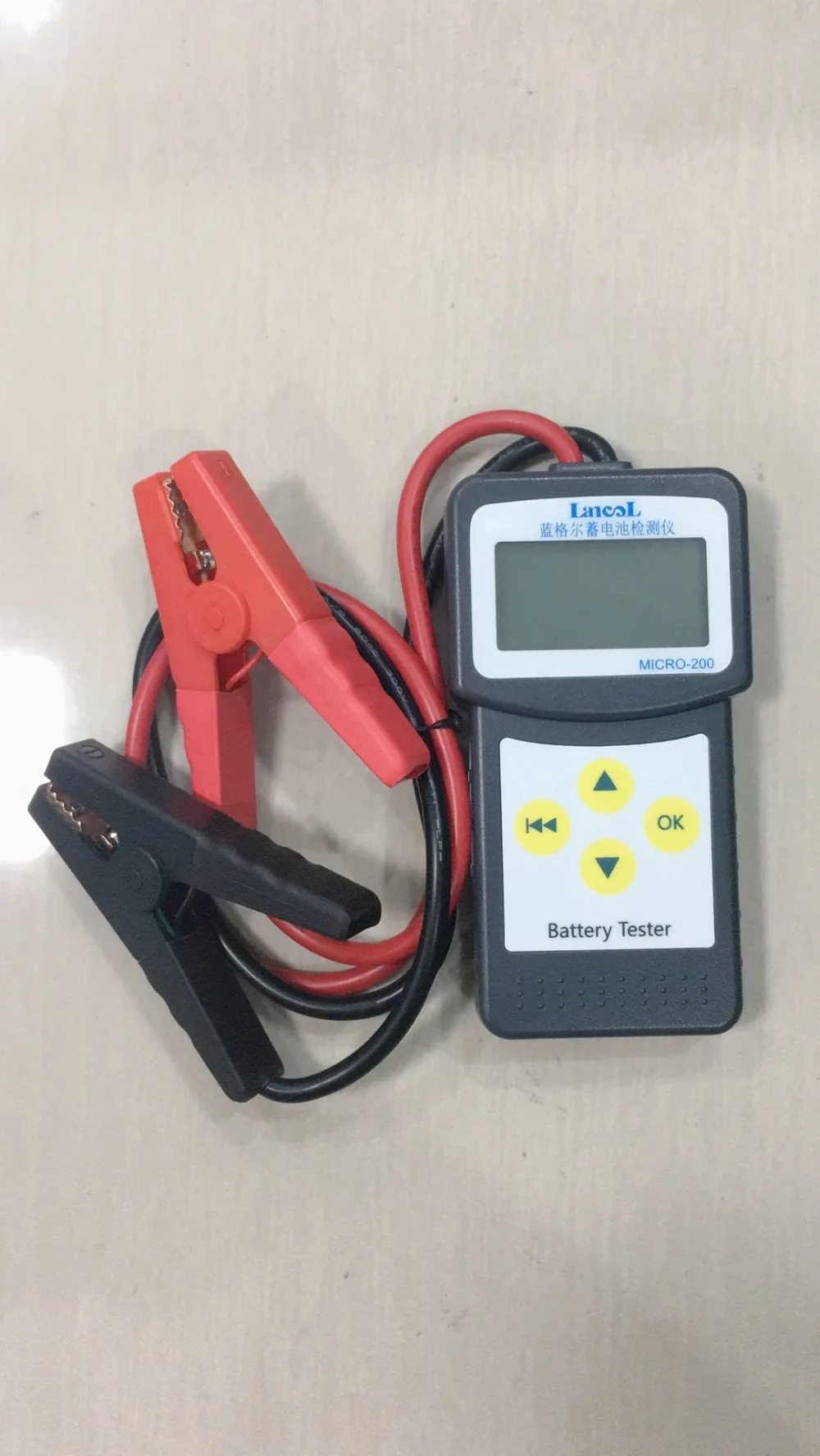 MICRO-200 12 В Aumotive автомобильный тестер батареи 2 зажимы USB кабель автомобильный ЖК-цифровой анализатор батареи автоматический диагностический инструмент