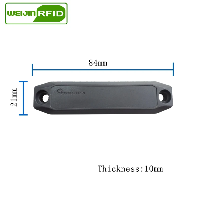 UHF RFID антиметаллическая бирка confidex ironside slim 915m 868m Impinj Monza4QT 50 шт. прочные ABS Смарт пассивные RFID метки