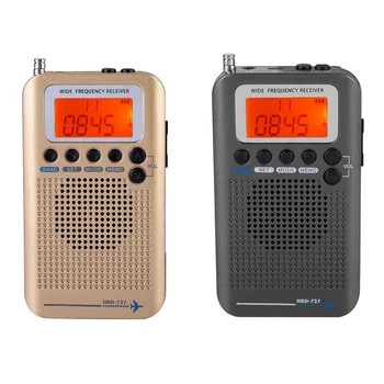 

Portable Aircraft Radio Receiver,Full Band Radio Receiver - AIR/FM/AM/CB/SW/VHF,LCD Display With Backlight,Chip Has A Powerful M