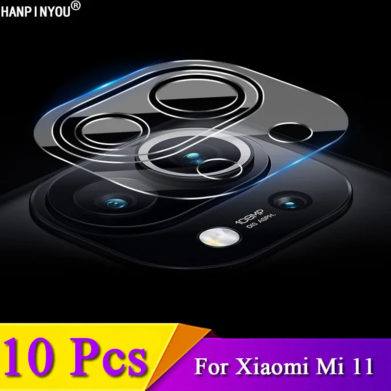 

10 шт./лот для Xiaomi Mi 11 6,81 "Ясный Анти-Царапины для заднего объектива камеры Защитная крышка мягкая закаленная стеклянная пленка
