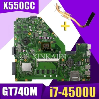

XinKaidi X550CC Laptop motherboard for ASUS A550C X550CL R510C Test original mainboard 4G RAM i7-4500U 2.7 GHZ CPU GT740M