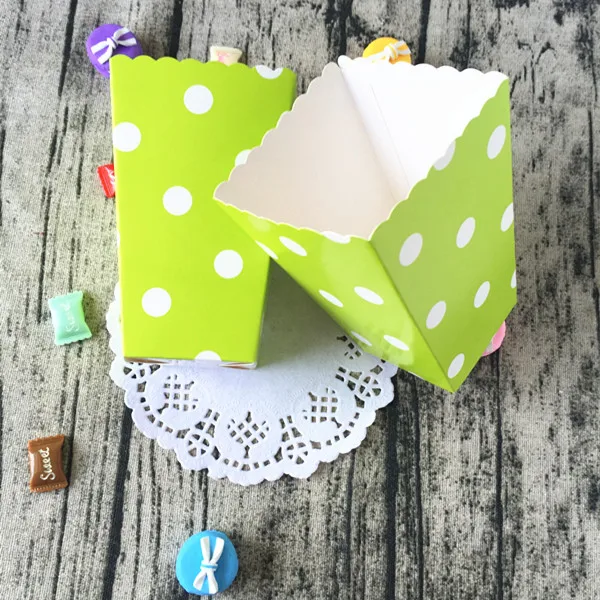 Бесплатная доставка 72 шт. розовые бумажные Коробочки В Форме кукурузы коробочки