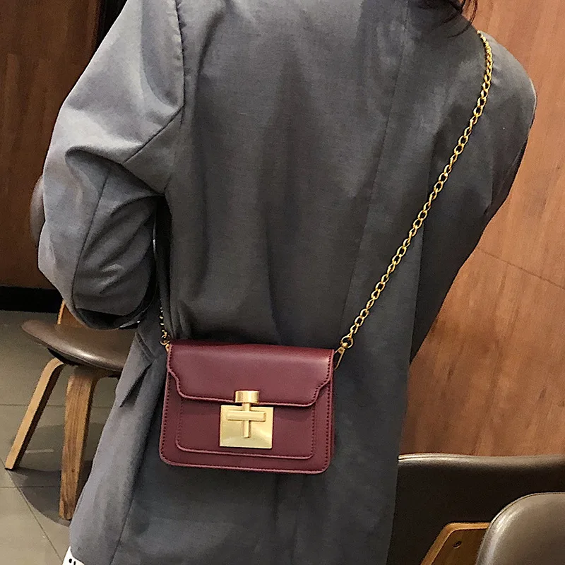 

Cross bag women 2019 new Korean version of slung mini bag fashion Joker small chain shoulder bag tide