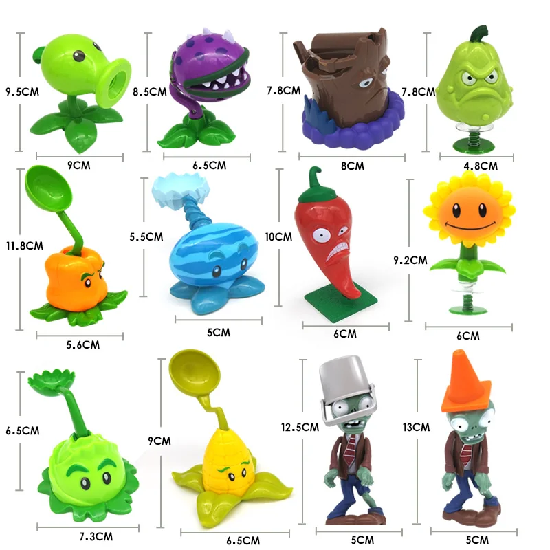 1 шт. Растения против Зомби Peashooter ПВХ фигурка модель игрушки Подарки Высокое