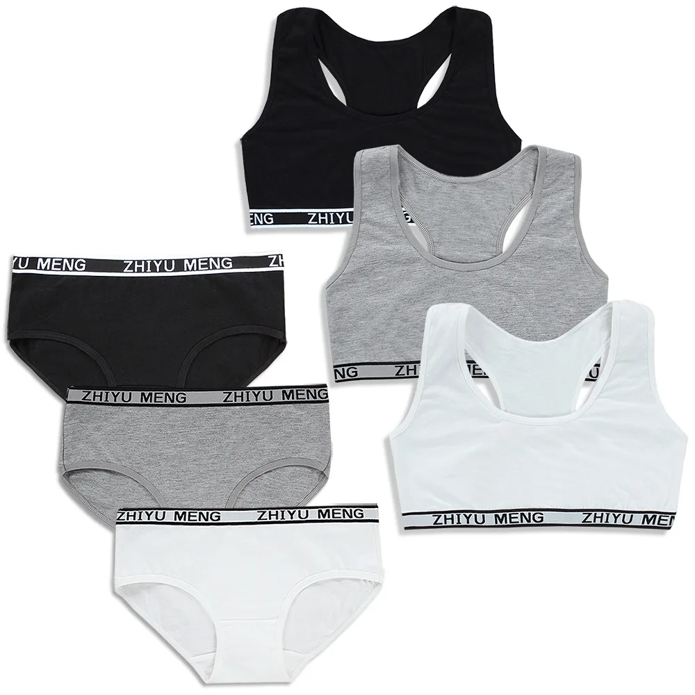 Трусики нижнее белье для девочек Комплект бюстгальтеров и трусиков комплект Топ