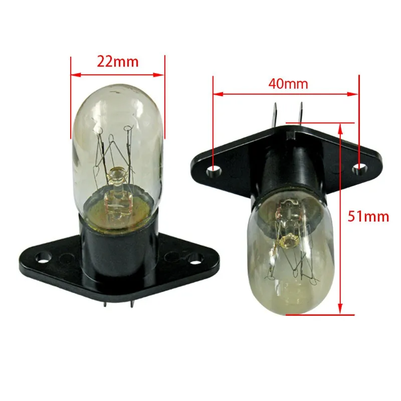 Microwave Oven Global Light Lamp Bulb Base Design 230V 2A Replacement Universal microwave oven spare parts lighting bulb