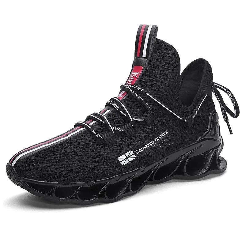 Sooneeya красного цвета; дышащая обувь с перфорацией, обувь blade Для мужчин с задним ремешком Дизайнерские кроссовки для Для мужчин черный, белый цвет Удобная прогулочная обувь - Цвет: Black