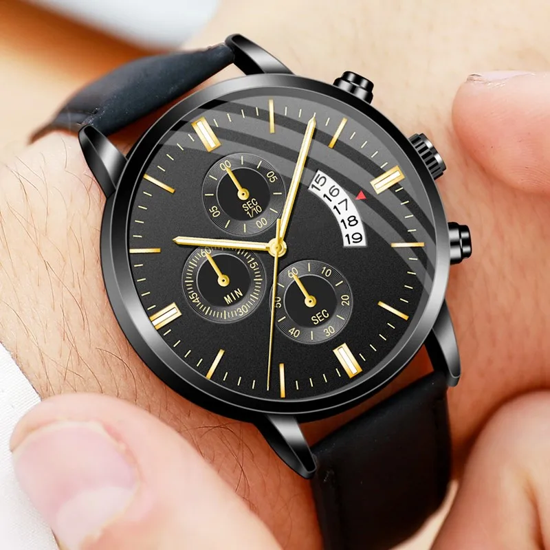 

Faux Mens Analog Quarts Watches Men Wrist Quartz Watches Business Male Clock Mens Watch Military Wat Waterproof Wristwatch