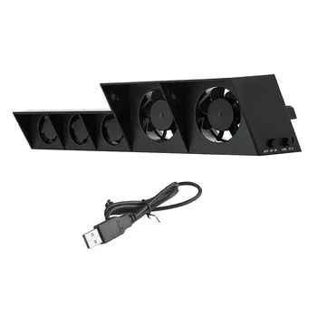 

Cooling Fan, USB External Cooler 5 Fan Turbo Temperature Control Cooling Fans for Sony 4 Gaming Console