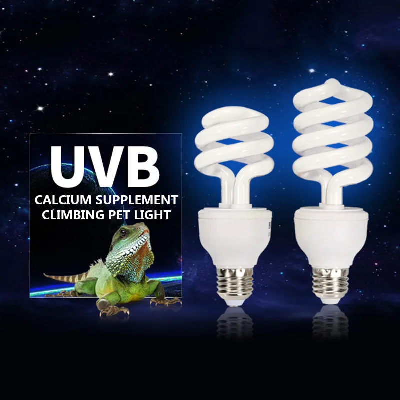 Lámpara para reptiles, luz UV brillante para terrario, Tortuga, ES-E27, ahorro de energía, 5,0, 10,0, UVB, 13W, novedad
