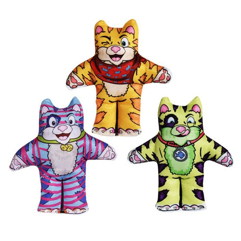 Интерактивная игрушка для кошек, подарки, мягкая кукла на полотне С Кошачьей Мятой, долговечная игрушка для жевательной кошки, мягкая подушка, кукла, играющая игрушка для домашних животных
