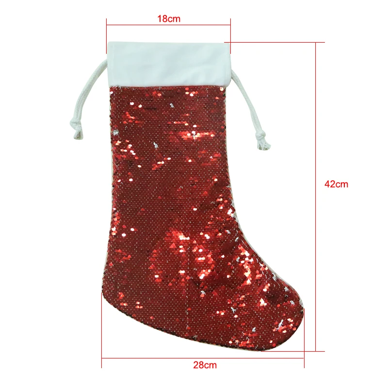 Free shipping 10pcs/lot Christmas Sock Sublimation Blank for Dye INK Printing Transfer DIY Christmas Gift