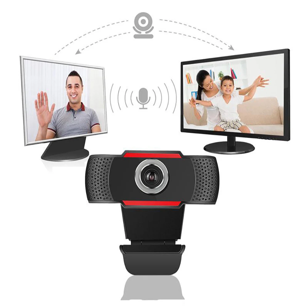 

2020 New HD 720P Webcam Mini Computer PC WebCamera with Microphone Rotatable Cameras for Live Broadcast Video Calling Conferenc