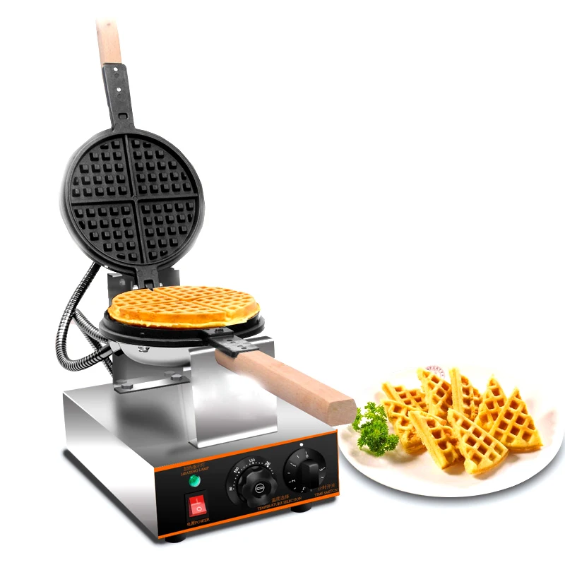 

Electric Waffle Maker Commercial Egg Waffle Iron Double-sided Heating Sandwich Maker Single Head Rotation Bubble Cake Maker Oven