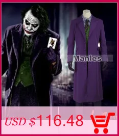 Joker происхождения фильм Косплэй хоакином Фениксом Артур крапинку взрослый костюм на Хэллоуин на заказ Бэтмен красный, зеленый жилет для девочек, костюм с футболкой