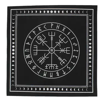 

50*50cm Non-woven Tarot Tablecloth Rune Divination Altar Patch Tarot Table Cover Board Game Textiles Black/Purple