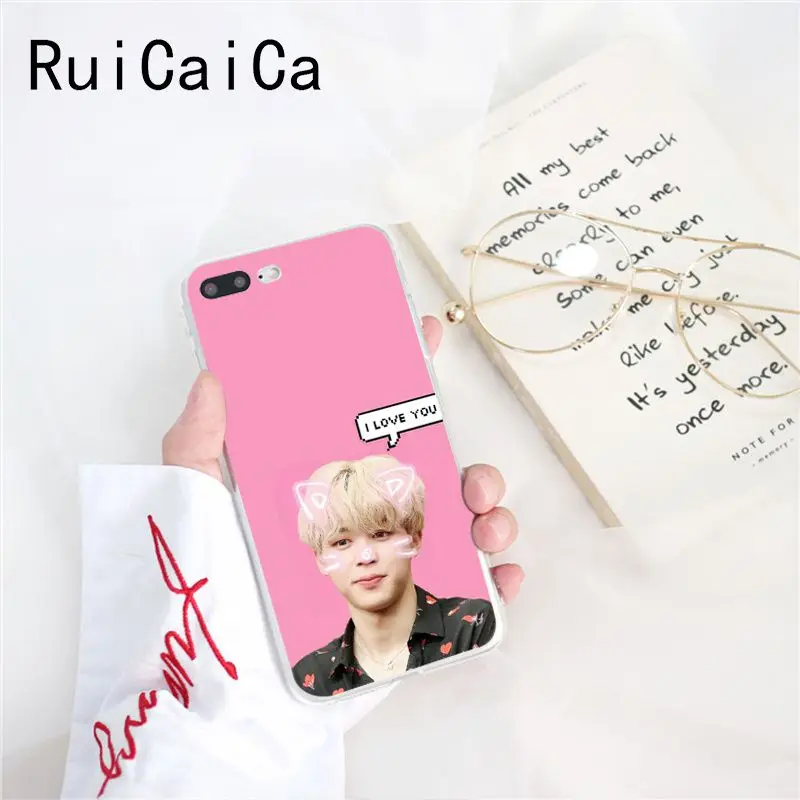 Ruicaica KPOP корейские мальчики Jimin Suga RM Роскошный Уникальный Дизайн чехол для телефона для iPhone 8 7 6 6S Plus X XS MAX 5 5S SE XR 10 - Цвет: A5